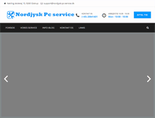 Tablet Screenshot of nordjysk-pc-service.dk